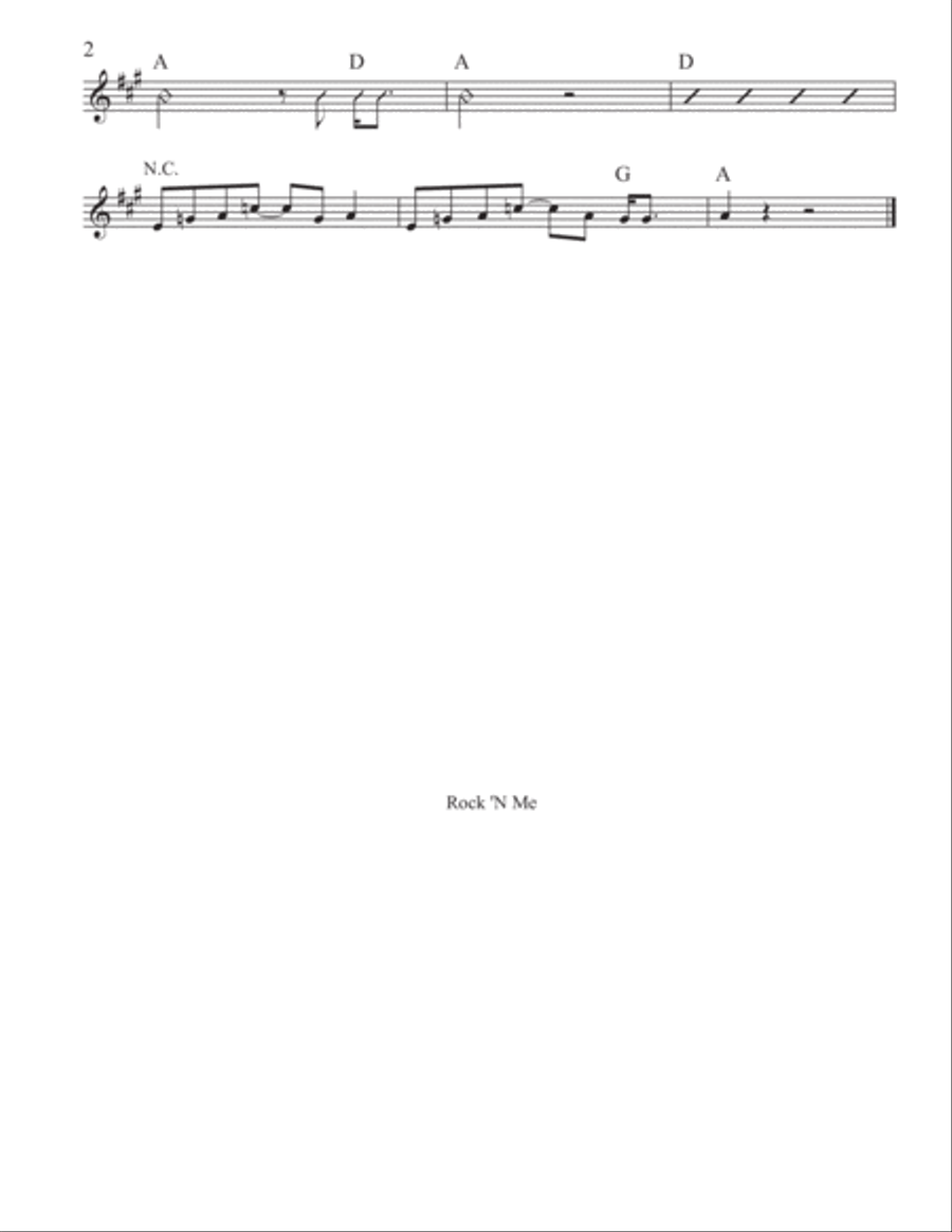 Rock 'n Me Rock 'n Me Piano, Vocal, Guitar scores gallery preview page 2