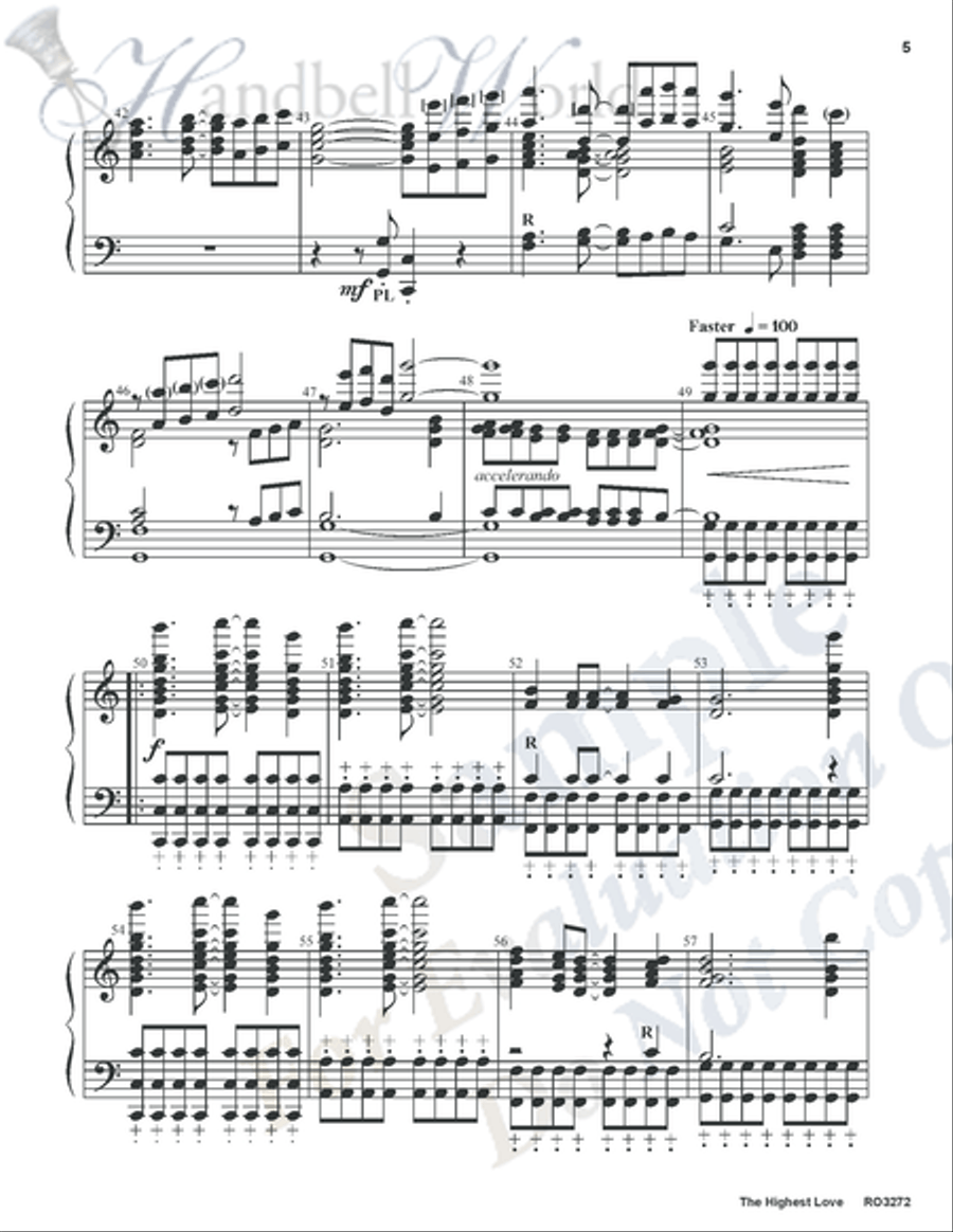 Highest Love Highest Love 5-Octaves scores gallery preview page 4