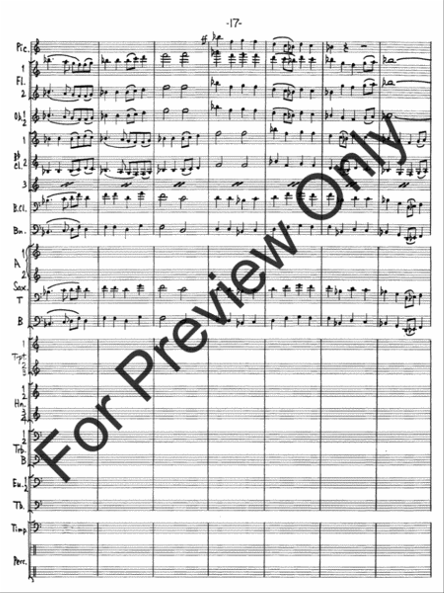 Hallelujah Fantasy Concert Band scores gallery preview page 20