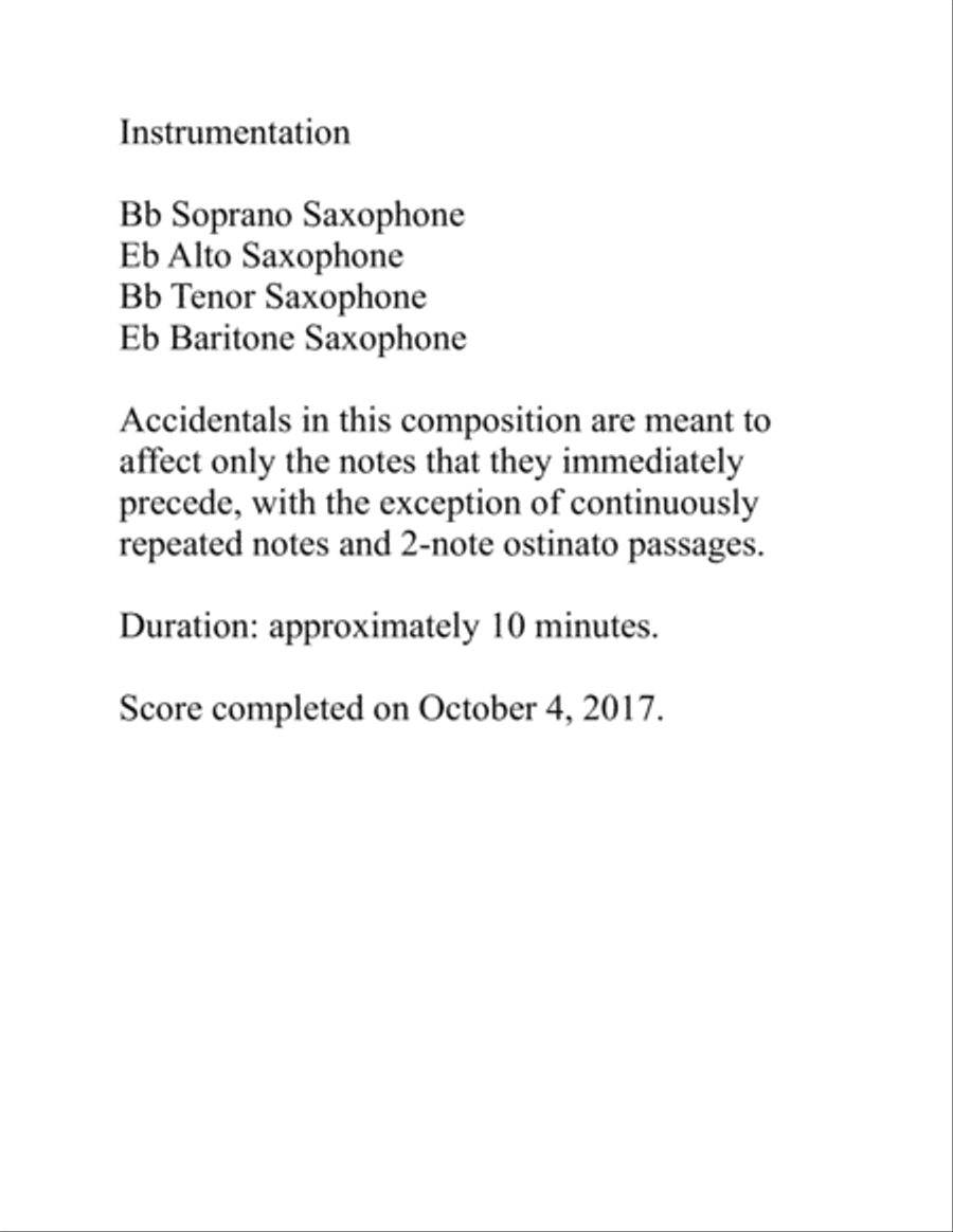Seven Classic Rock Miniatures (2017) saxophone quartet Saxophone Quartet scores gallery preview page 3