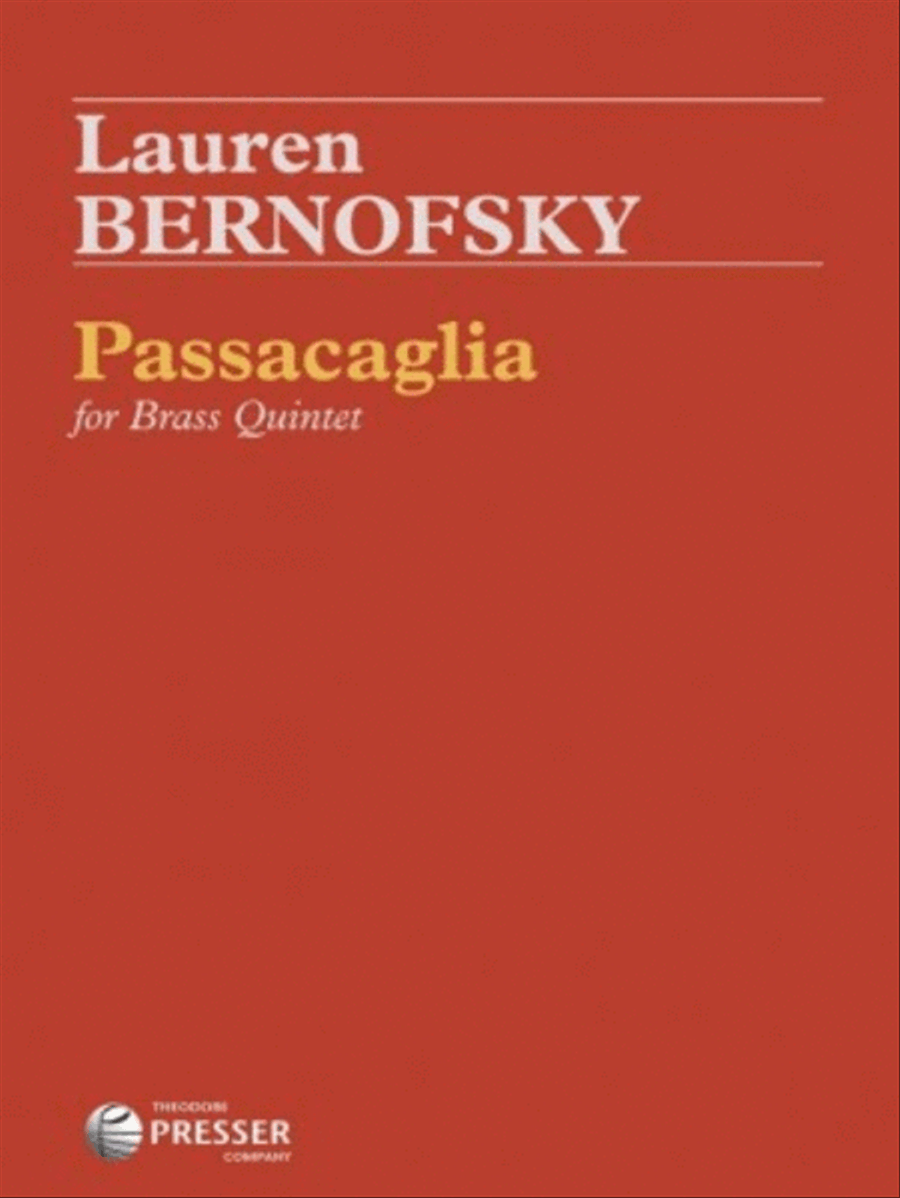 Passacaglia Chamber Music scores gallery preview page 1
