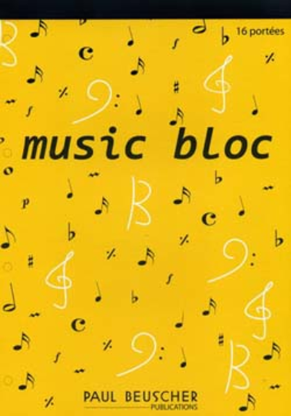 Music bloc 16 portees Staff Paper - Sheet Music