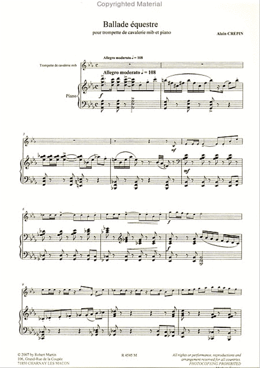 Promenade équestre Piano Accompaniment scores gallery preview page 2