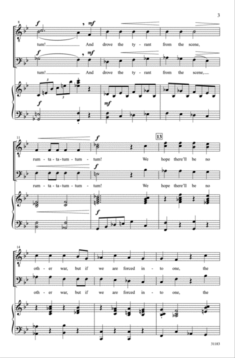 <br>Sheet music extract