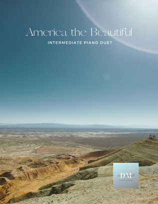 Book cover for America the Beautiful Intermediate Piano Duet