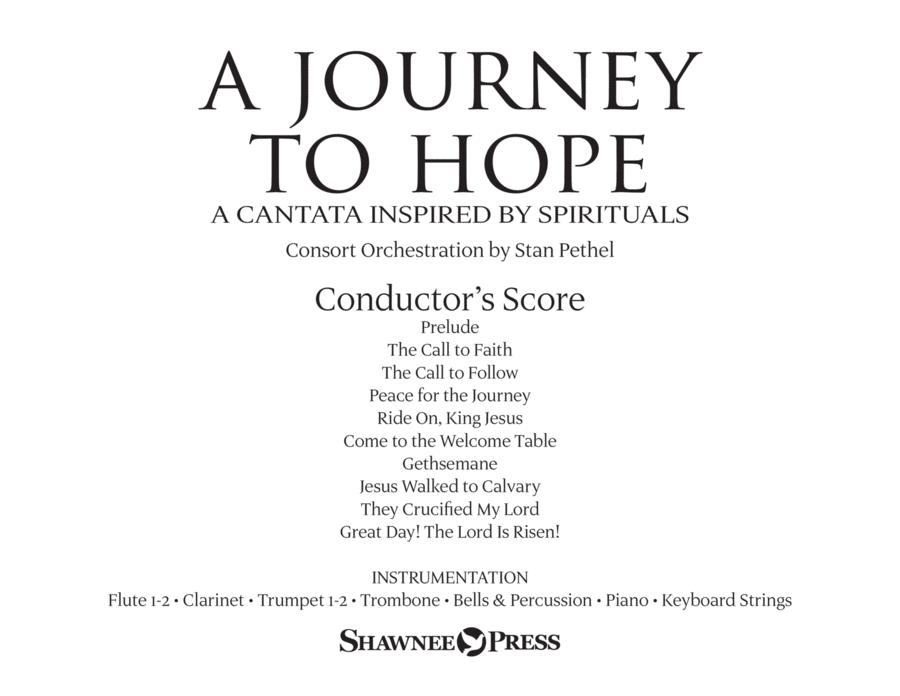 A Journey To Hope (A Cantata Inspired By Spirituals) - Full Score Choir scores gallery preview page 1