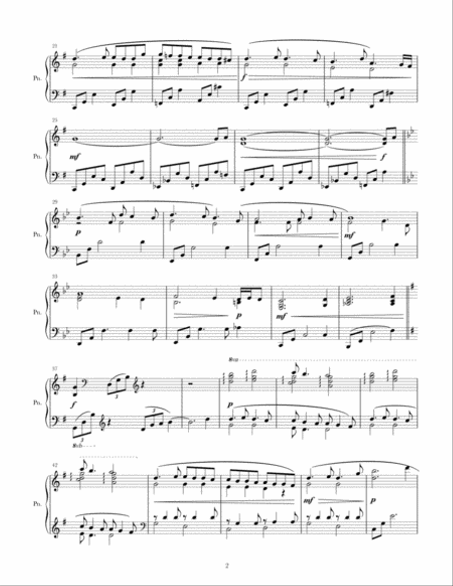 Invention No. 1 Piano Solo scores gallery preview page 2