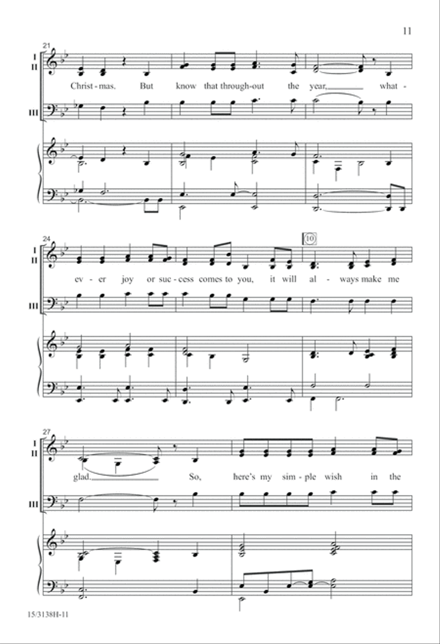 A Caroling Couplet A Caroling Couplet 3-Part scores gallery preview page 11