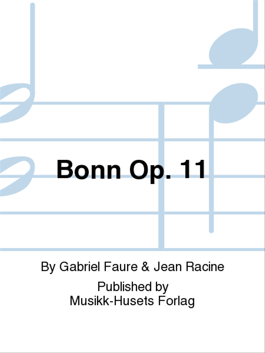 Bonn Op. 11 Mixed Choir scores gallery preview page 1