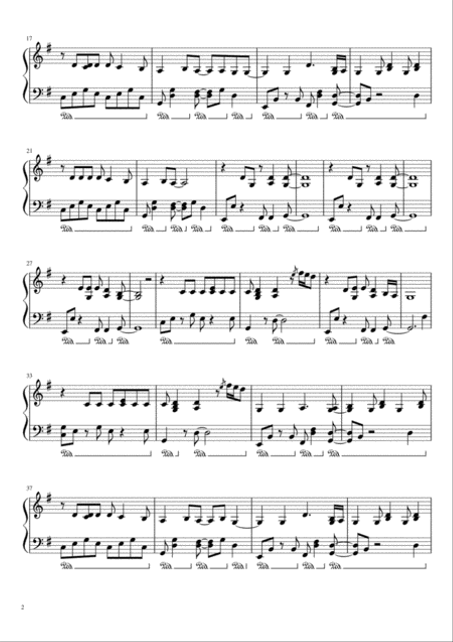 Shallow Shallow Piano Solo scores gallery preview page 3