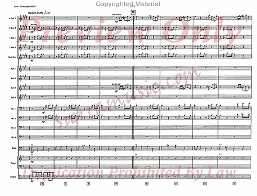 Emancipation Blues Emancipation Blues Big Band scores gallery preview page 4