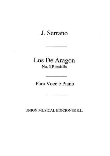 Los De Aragon Rondalla For Piano
