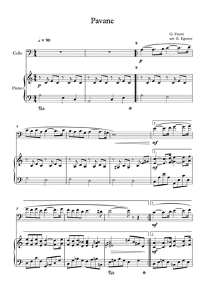 Pavane, Gabriel Faure, For Cello & Piano