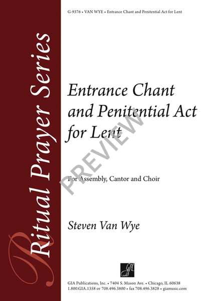Entrance Chant and Penitential Act for Lent image number null