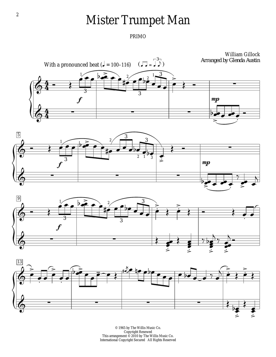 Mister Trumpet Man Mister Trumpet Man Trumpet scores gallery preview page 2