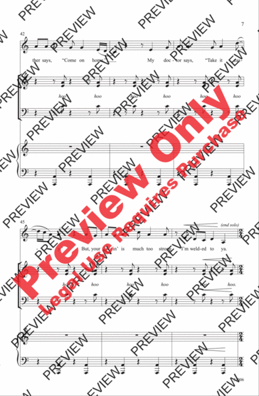 Chain of Fools 3-Part scores gallery preview page 7