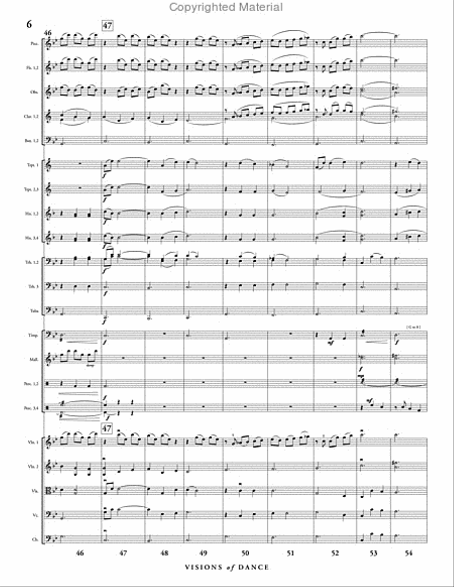 Visions of Dance Full Orchestra scores gallery preview page 7