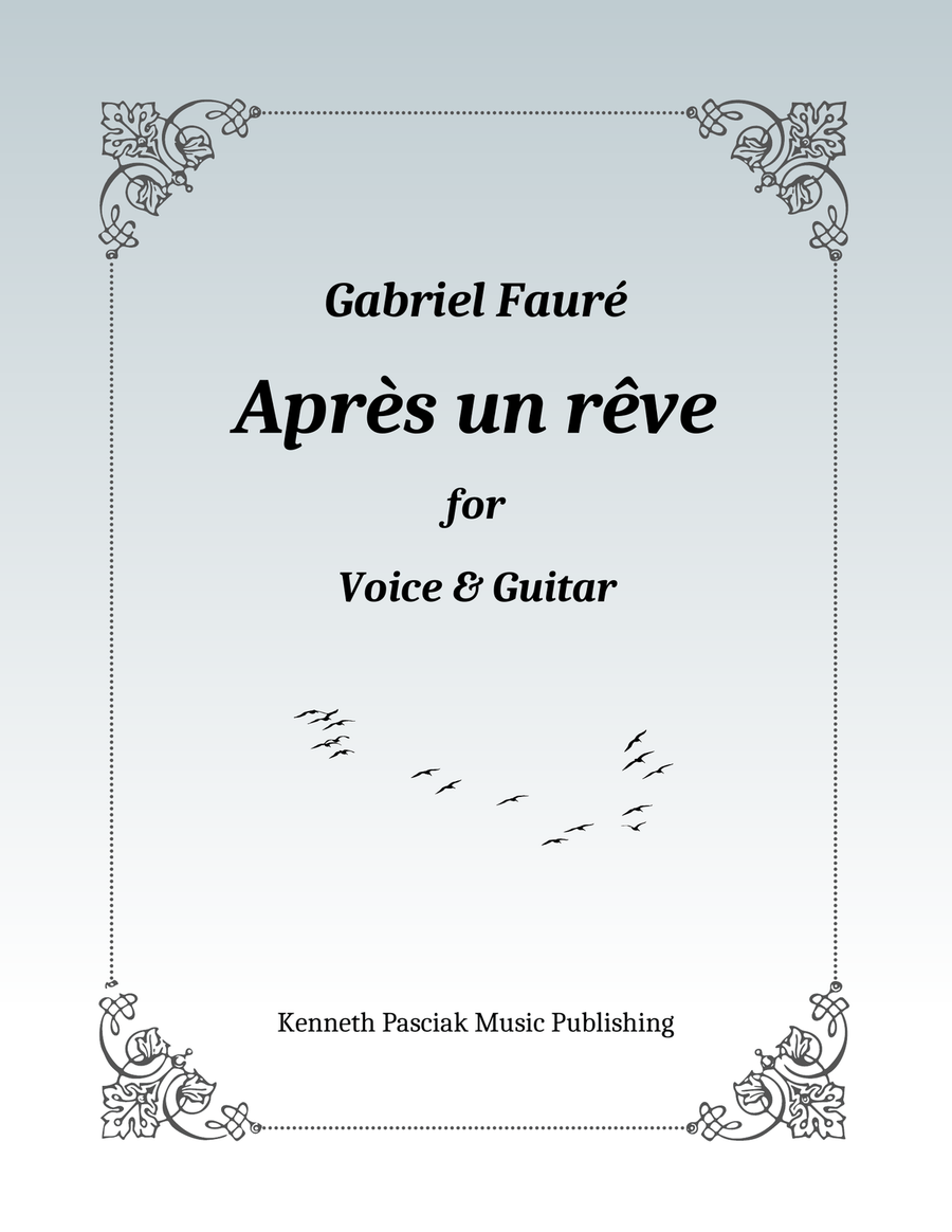 Après un rêve (for Voice and Guitar) Chamber Music scores gallery preview page 1