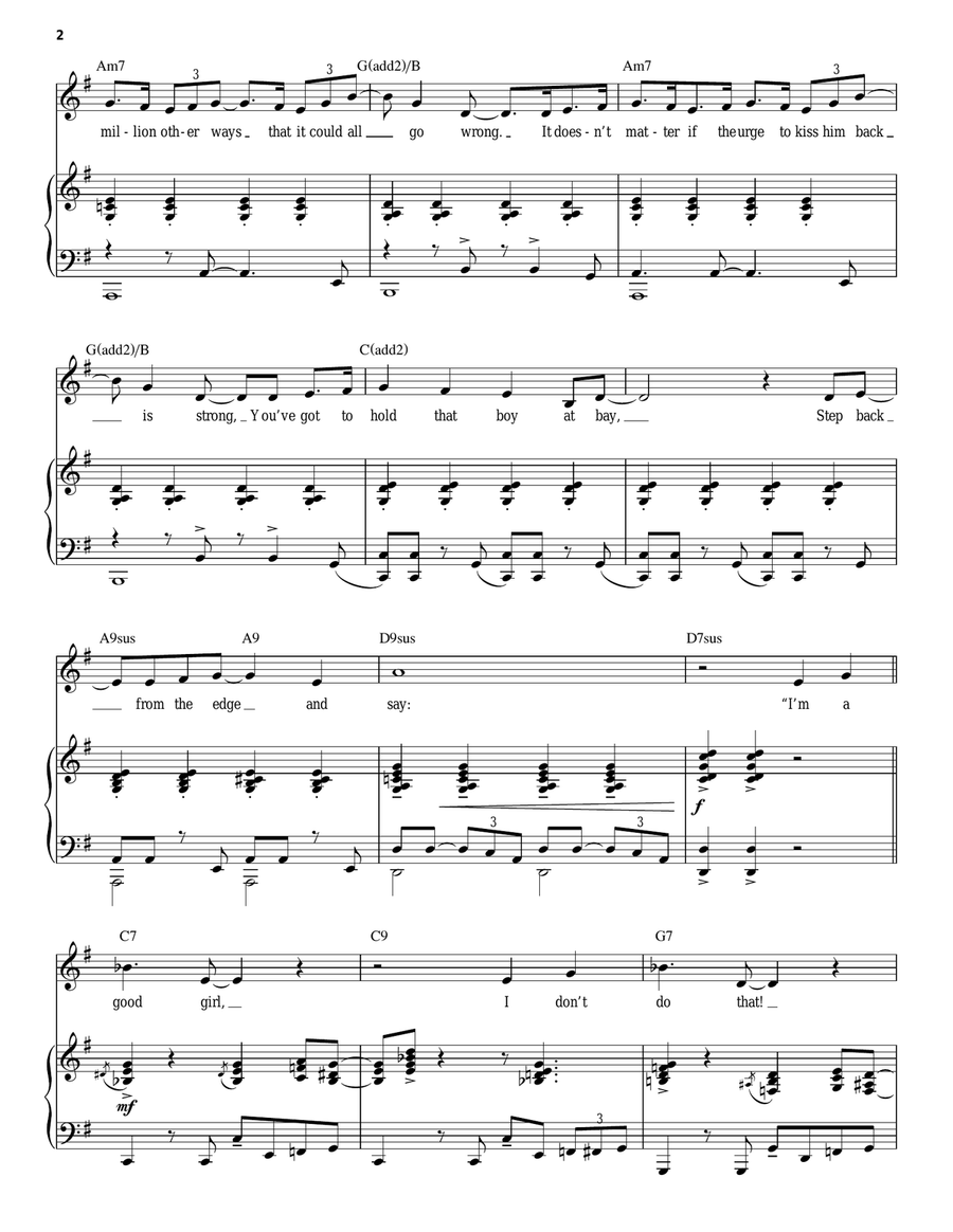 I'm A Good Girl Piano, Vocal scores gallery preview page 2