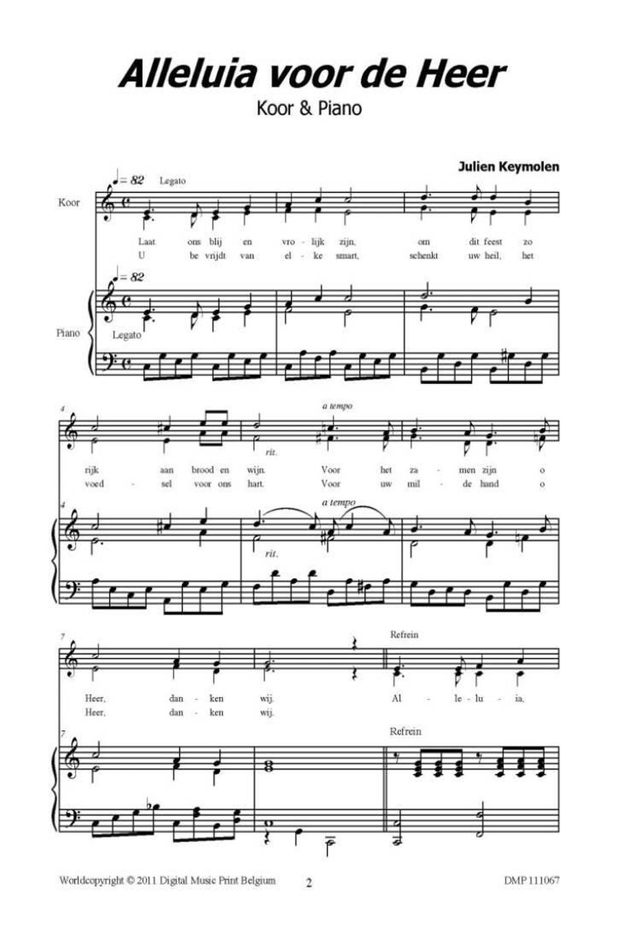 Alleluia Voor De Heer Mixed Choir scores gallery preview page 2