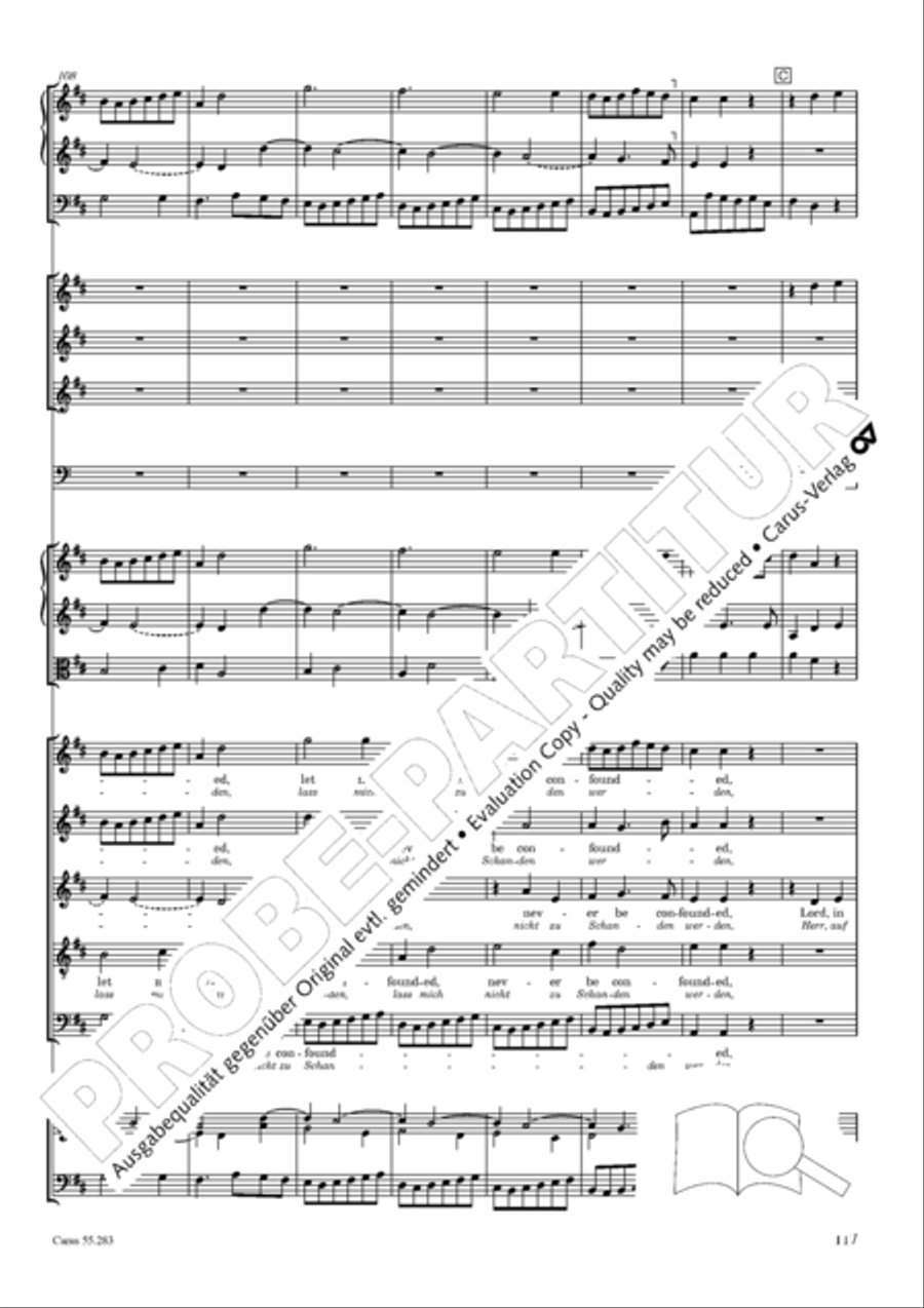 Te Deum for the Victory of Dettingen SSATB scores gallery preview page 134