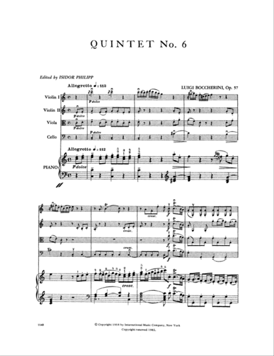 Quintet No. 6, Opus 57 (Op. Posth.) The Military Night Watch In Madrid