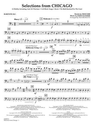 Selections from Chicago (arr. Ted Ricketts) - Baritone B.C.