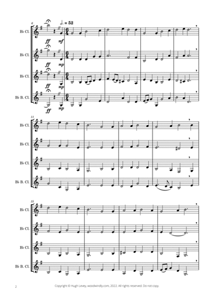 In Dulci Jubilo (Good Christian Men Rejoice) for Clarinet Quartet image number null