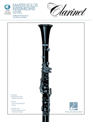 Book cover for Master Solos Intermediate Level – Clarinet