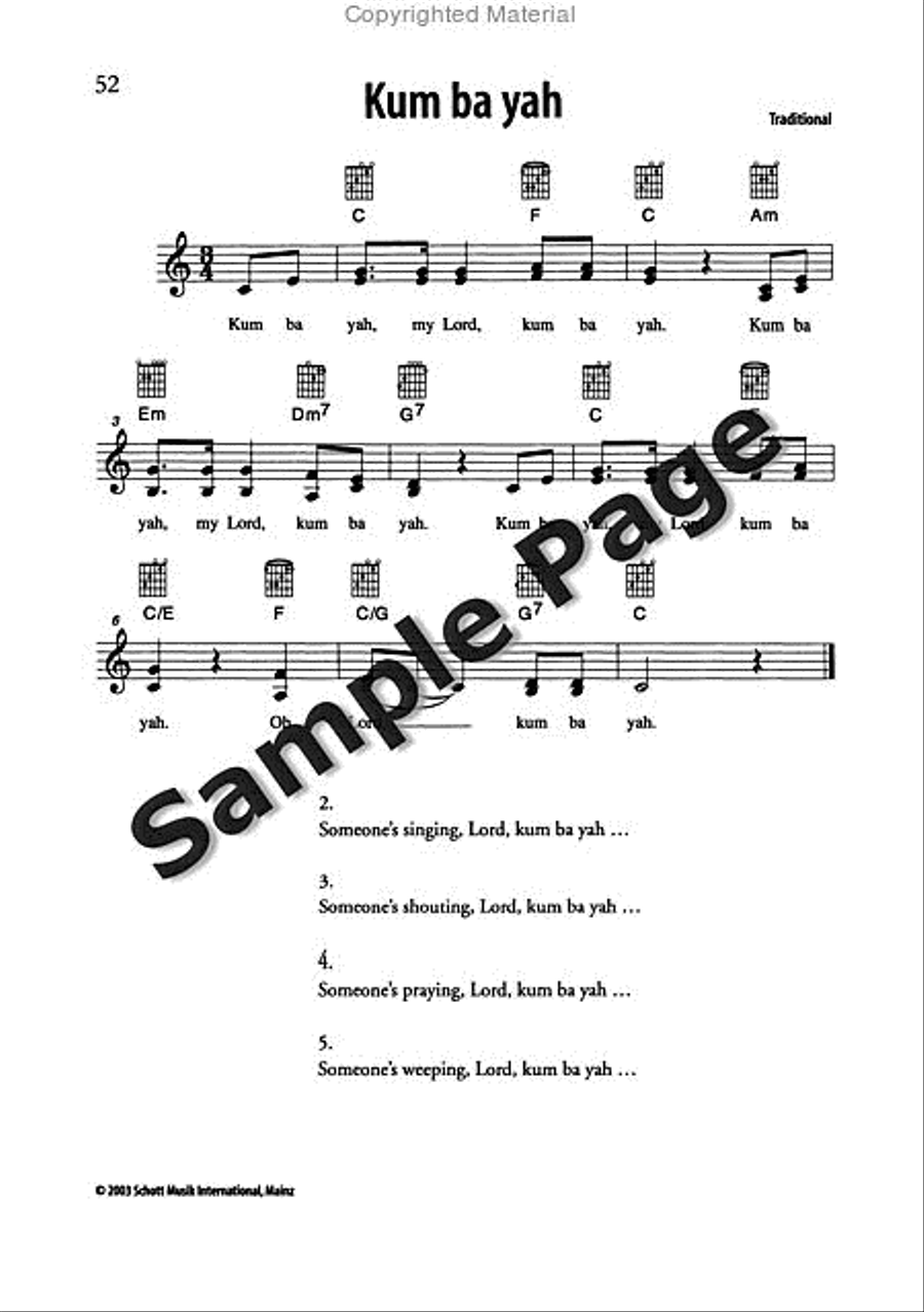 Best of Spirituals & Gospels Acoustic Guitar scores gallery preview page 53