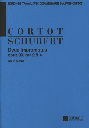 Book cover for 2 Impromptus Op.90 N 2 Et 4 (Cortot) Piano