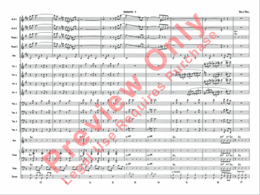 Belly Roll (The Boy in the Tree) Jazz Ensemble scores gallery preview page 6