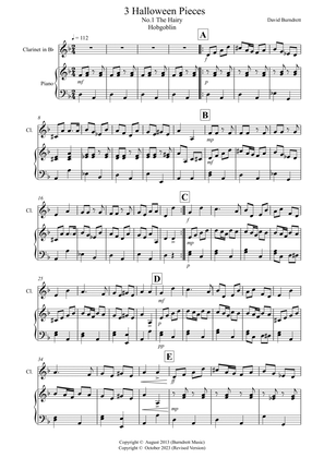 3 Halloween Pieces for Clarinet and Piano