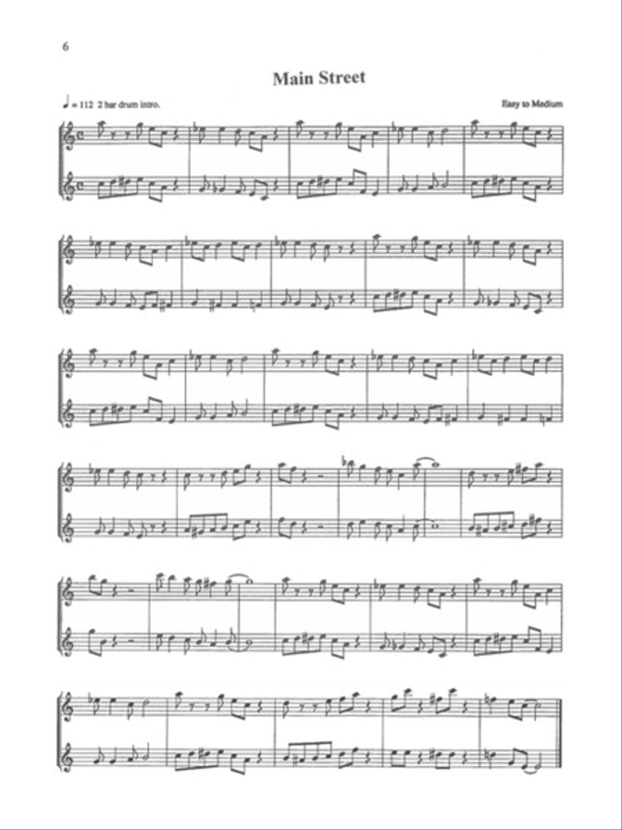 Easy Jazz Duets for 2 Alto Saxophones and Rhythm Section