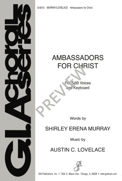 Ambassadors for Christ image number null