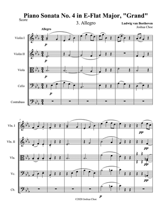 Book cover for Piano Sonata No. 4, Movement 3