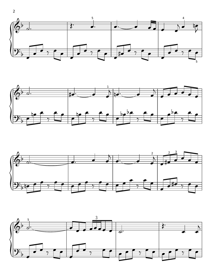 Ave Maria Easy Piano scores gallery preview page 2