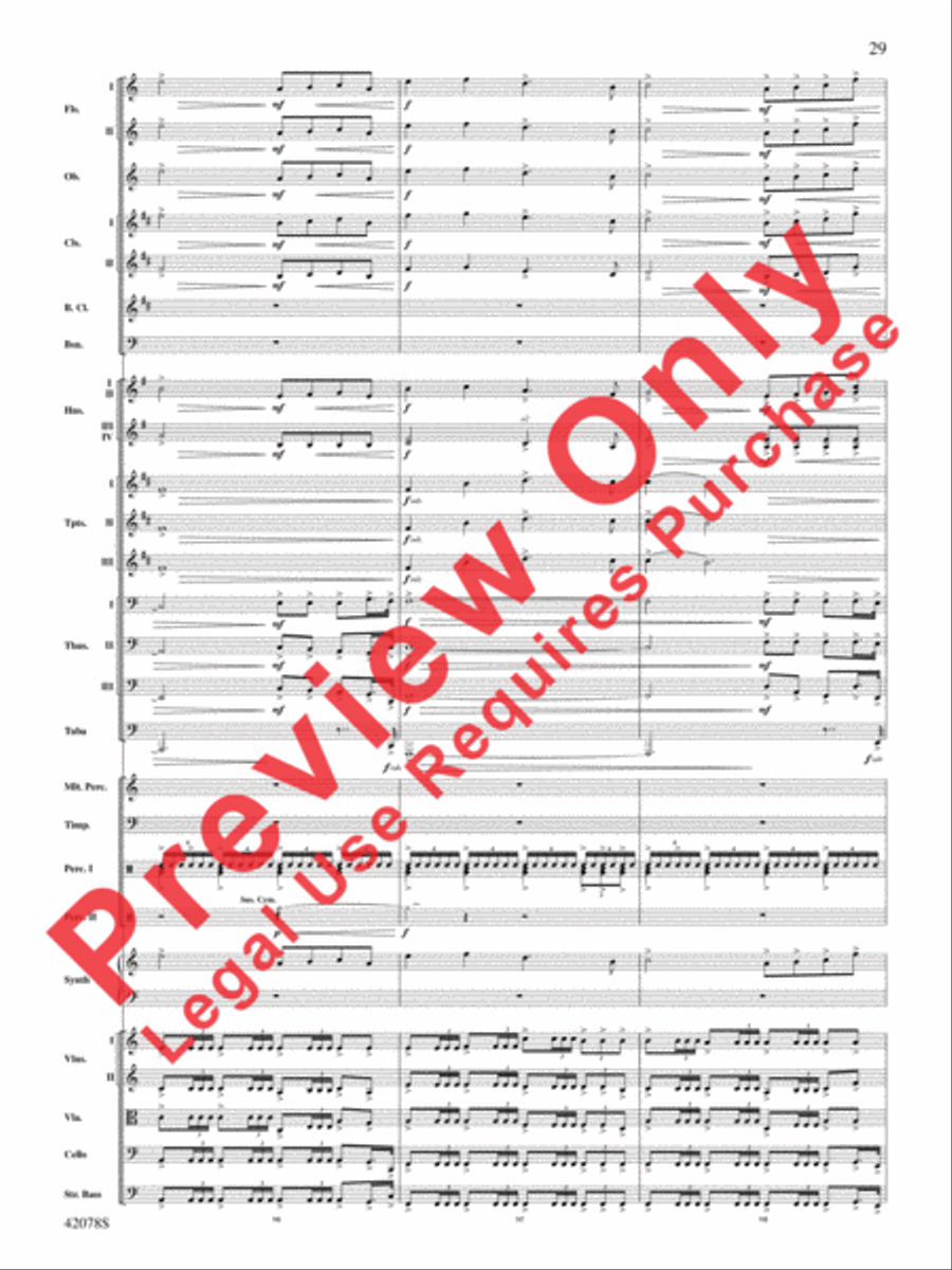 Man of Steel, Selections from Full Orchestra scores gallery preview page 30