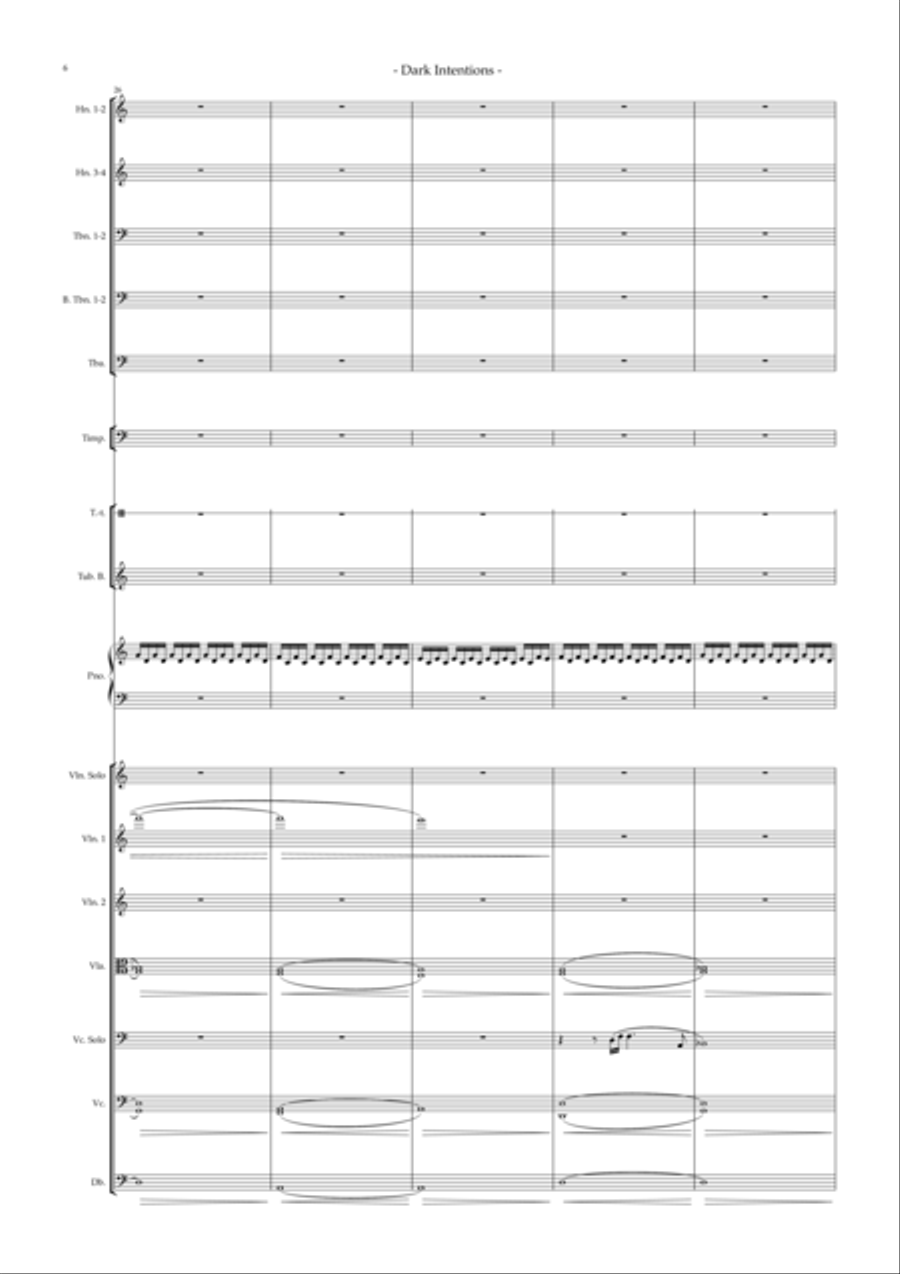 Dark Intentions Full Orchestra scores gallery preview page 6