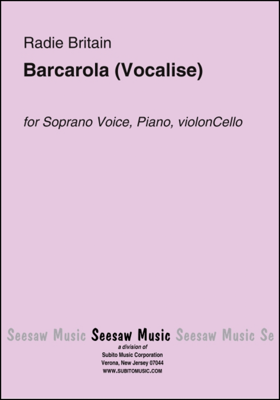 Barcarola Choir scores gallery preview page 1