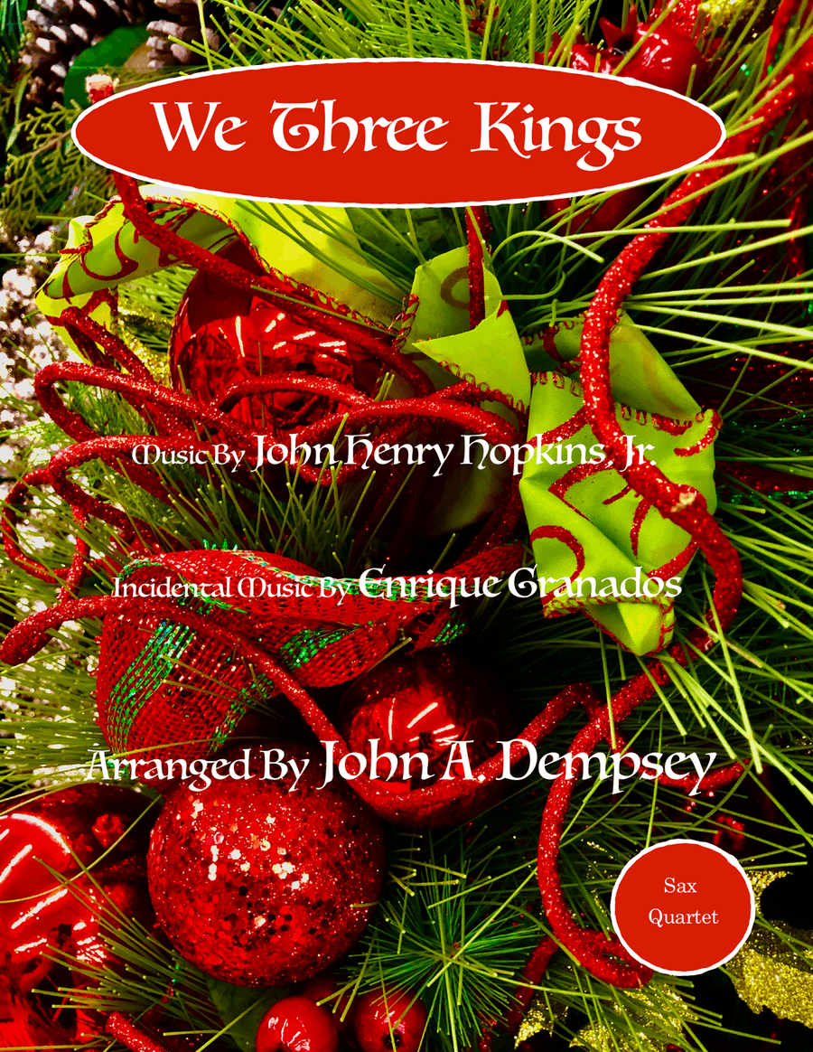 We Three Kings (Sax Quartet: AATB) Saxophone Quartet scores gallery preview page 1