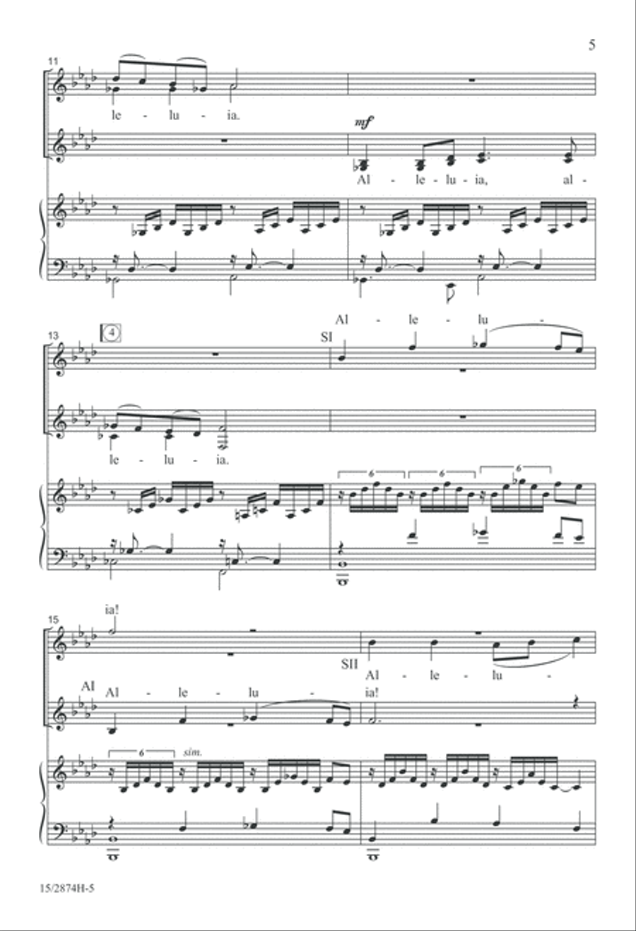 A Jubilant Fanfare A Jubilant Fanfare SSAA scores gallery preview page 5