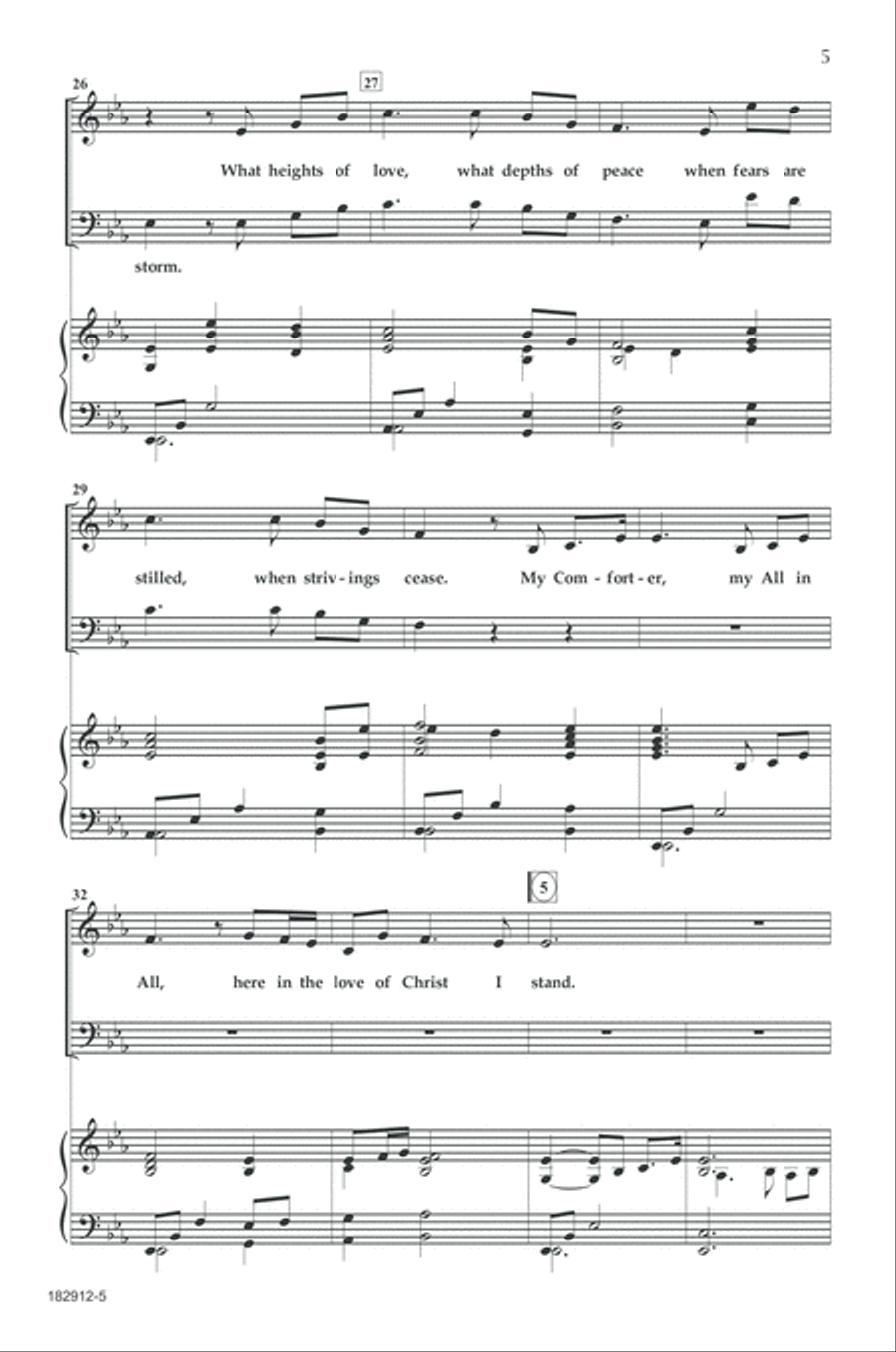 In Christ Alone 4-Part scores gallery preview page 4