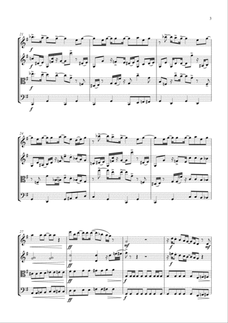 Nine To Five String Quartet scores gallery preview page 3