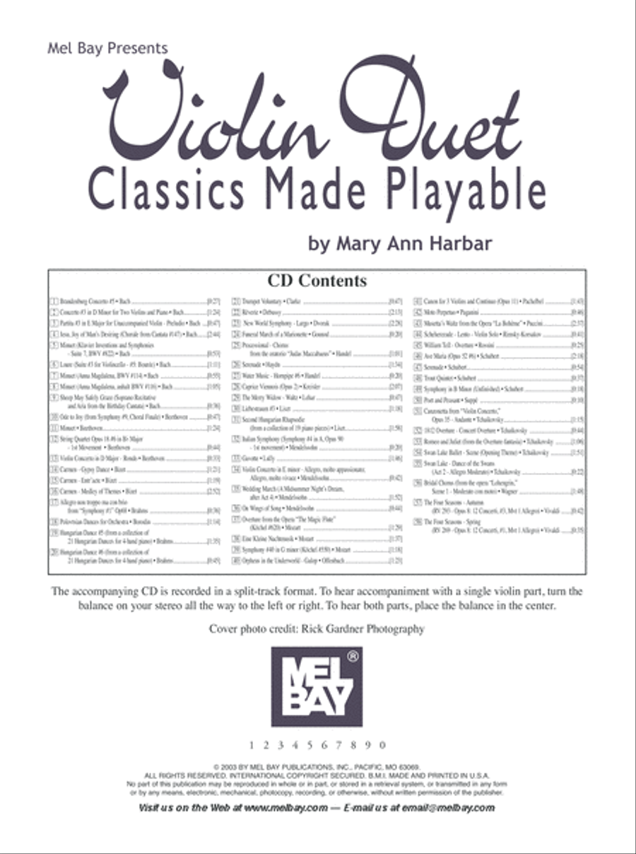 Violin Duet Classics Made Playable String Duet scores gallery preview page 3