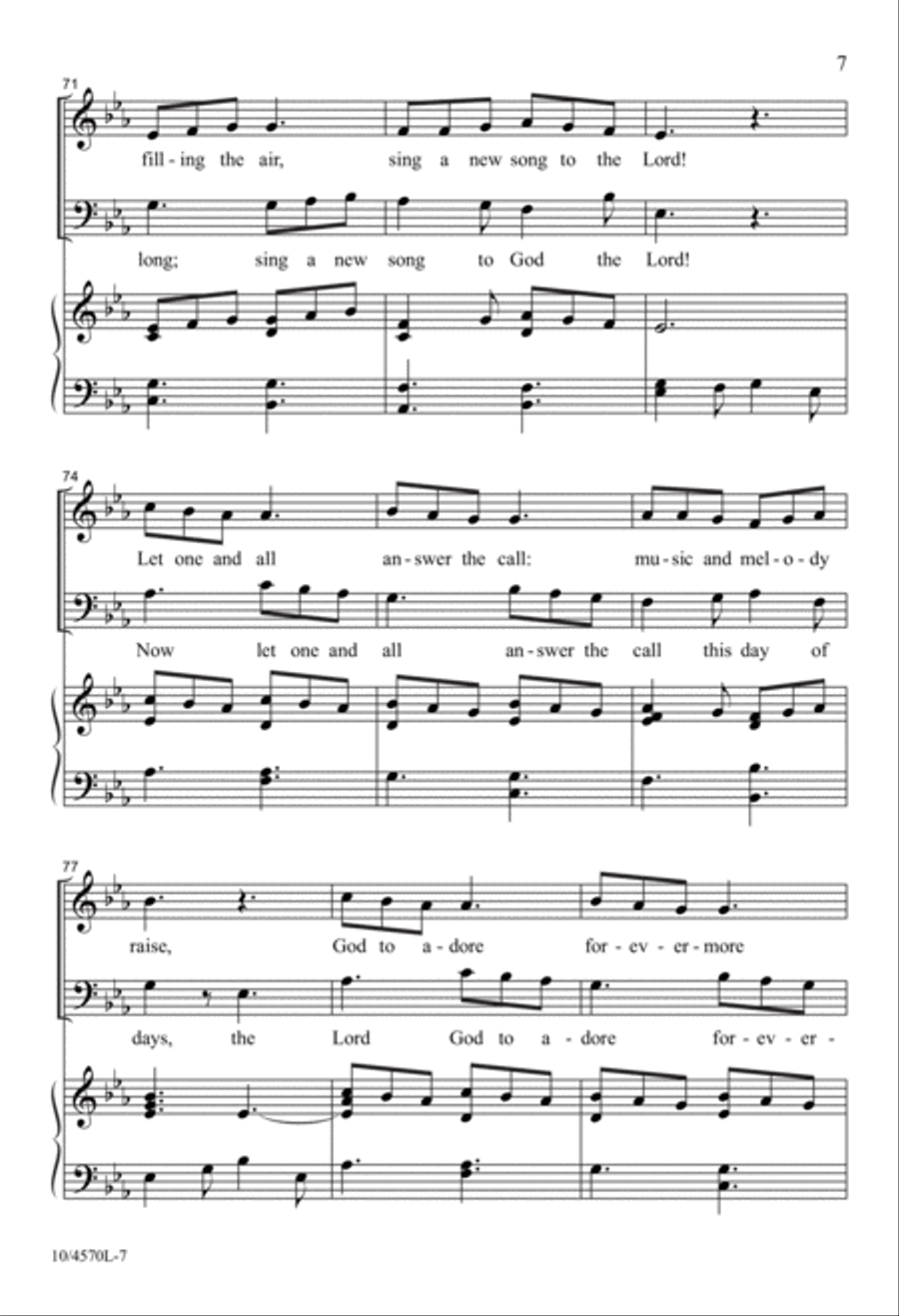 Sing a New Song to the Lord 2-Part scores gallery preview page 7