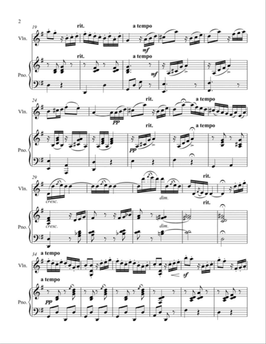 Serenade Badine Violin Solo scores gallery preview page 4