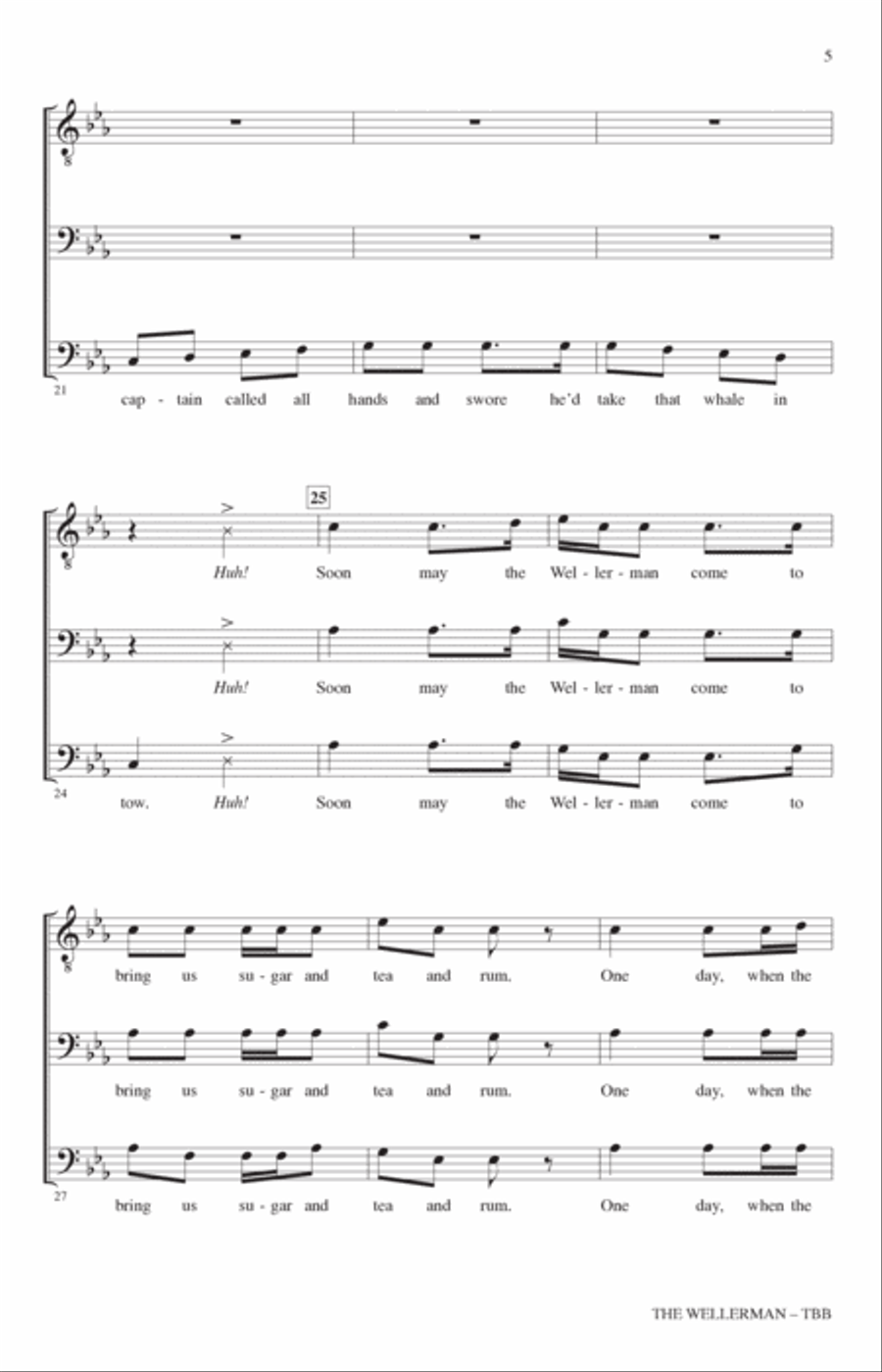The Wellerman (arr. Roger Emerson) 3-Part scores gallery preview page 3