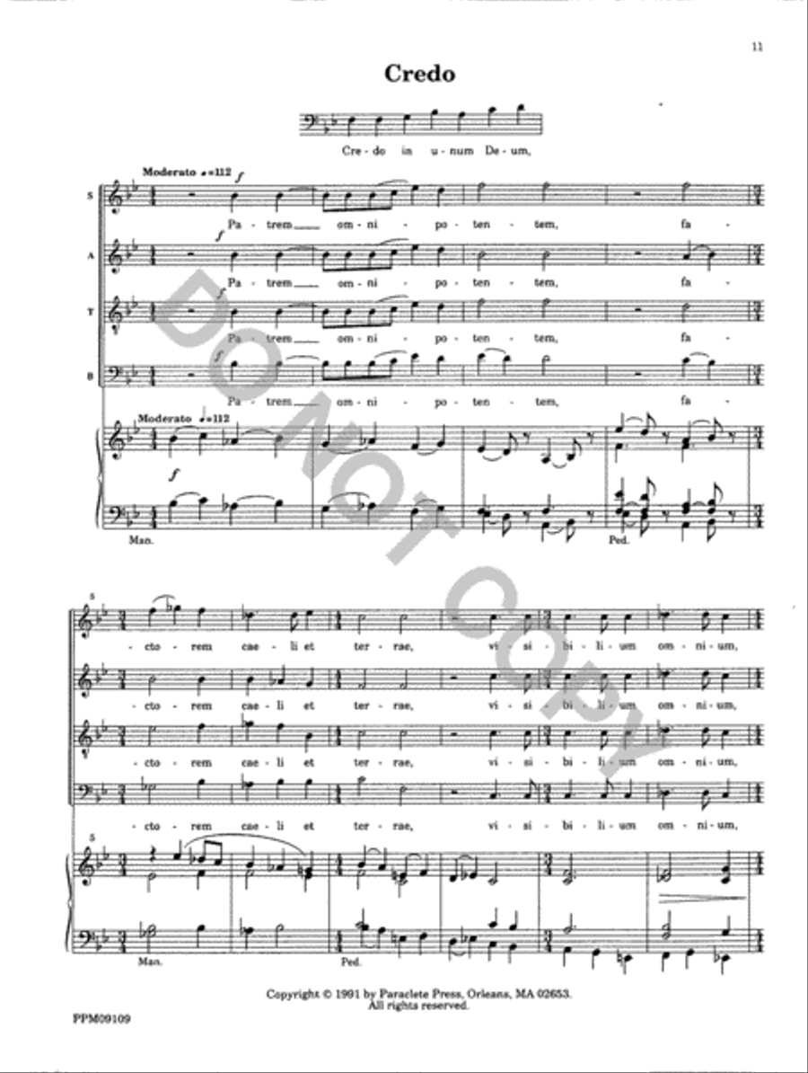 Missa Matris Dei Missa Matris Dei 4-Part scores gallery preview page 12