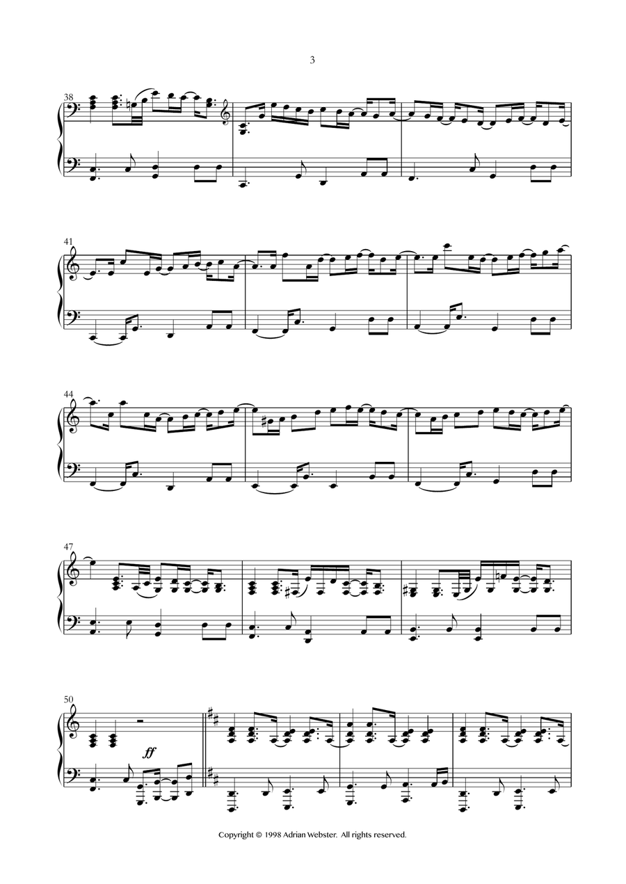 Wedding Piano Songs - CrusaderBeach - Beautiful Piano Wedding Music Piano Solo scores gallery preview page 4